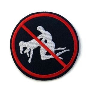 No Sex Sign Embroidered Patch